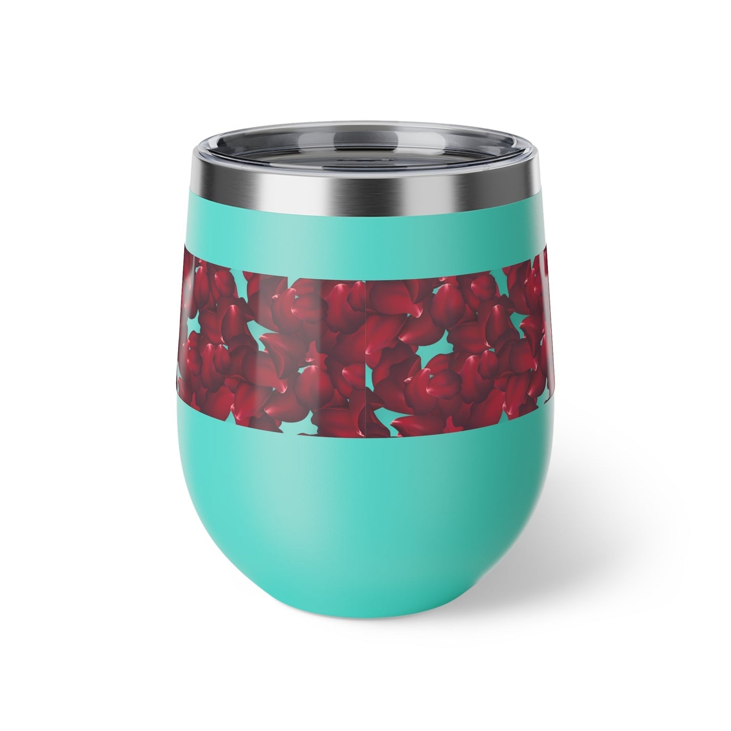 Copper Vacuum Insulated Cup | Rose Petal Design