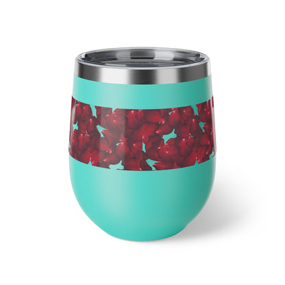 Copper Vacuum Insulated Cup | Rose Petal Design