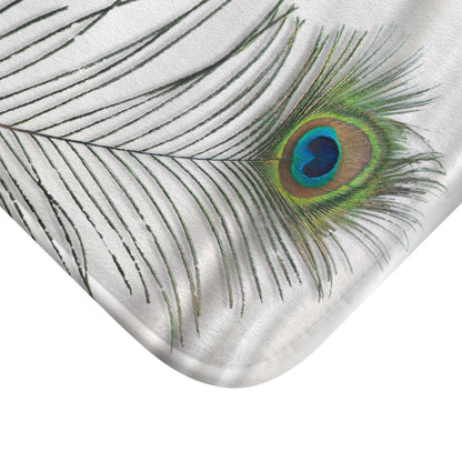 Peacock Feather - Bath Mat