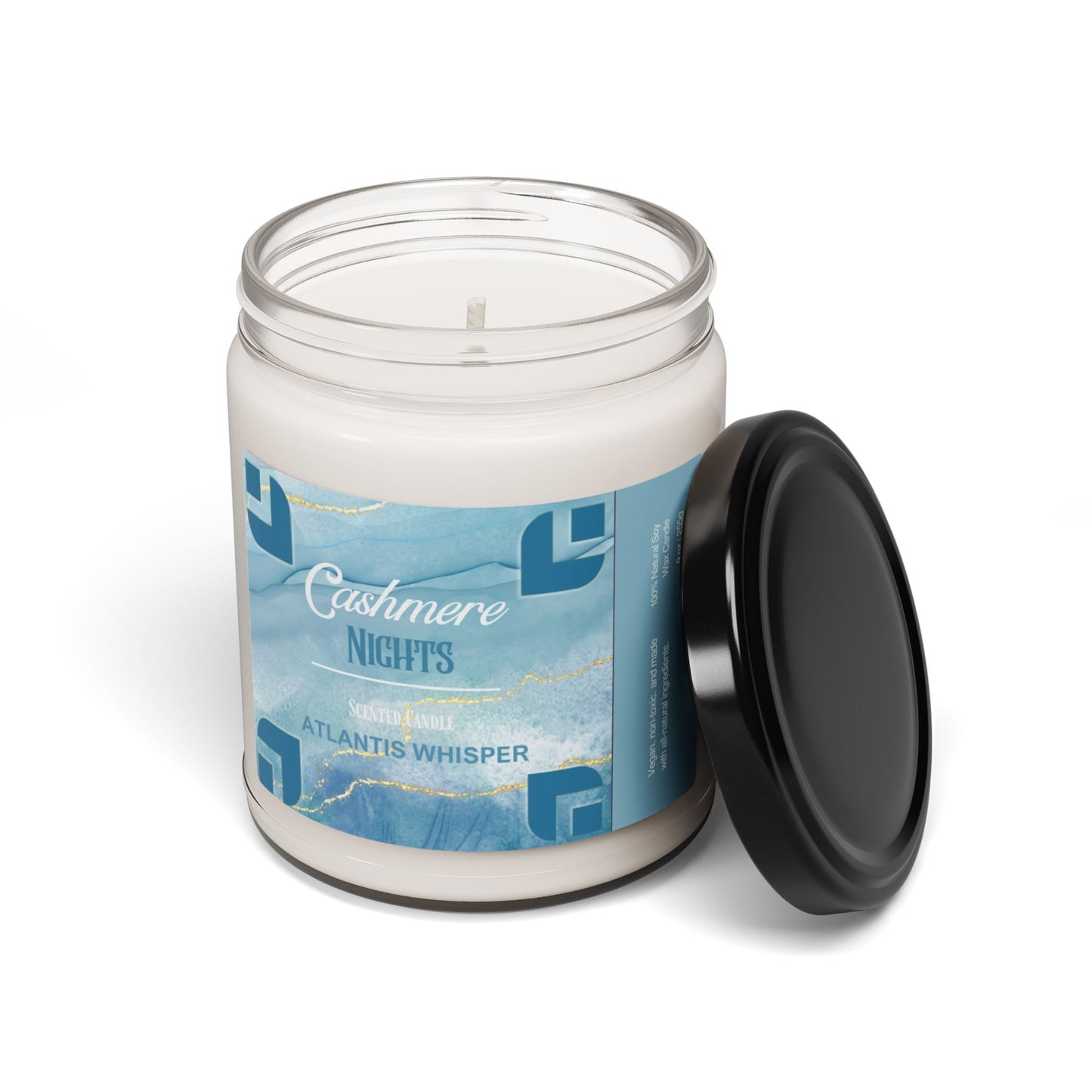 Atlantis Whisper Scented Soy Candle, 9oz