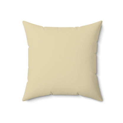 Gold Line Art Spun Polyester Pillow