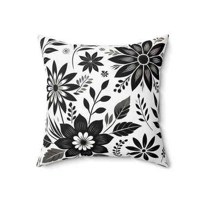 Square Pillow | Floral Pattern with Intricate Detailing