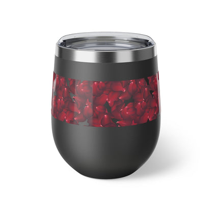 Copper Vacuum Insulated Cup | Rose Petal Design