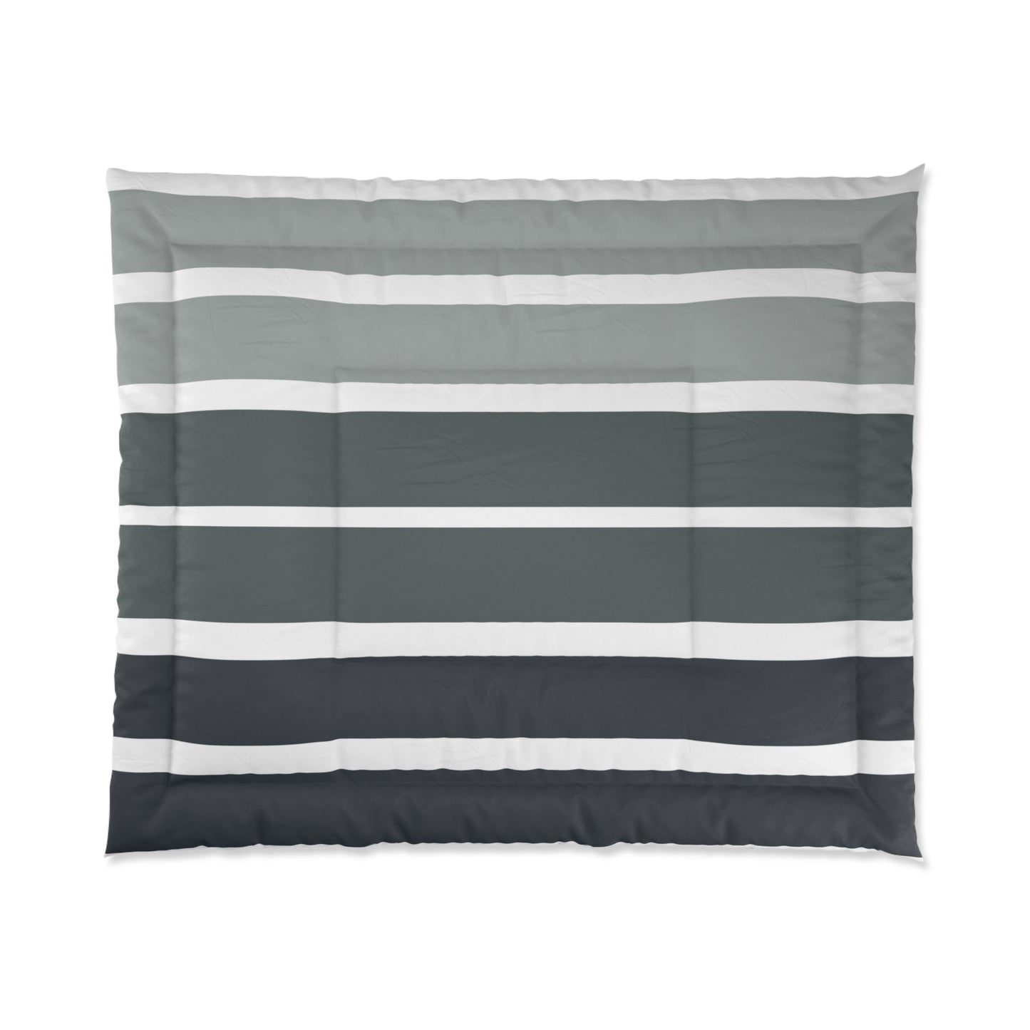 Comforter | Blue Gray Striped Design