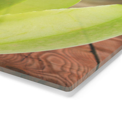 Green Apple Tempered Glass Cutting Board