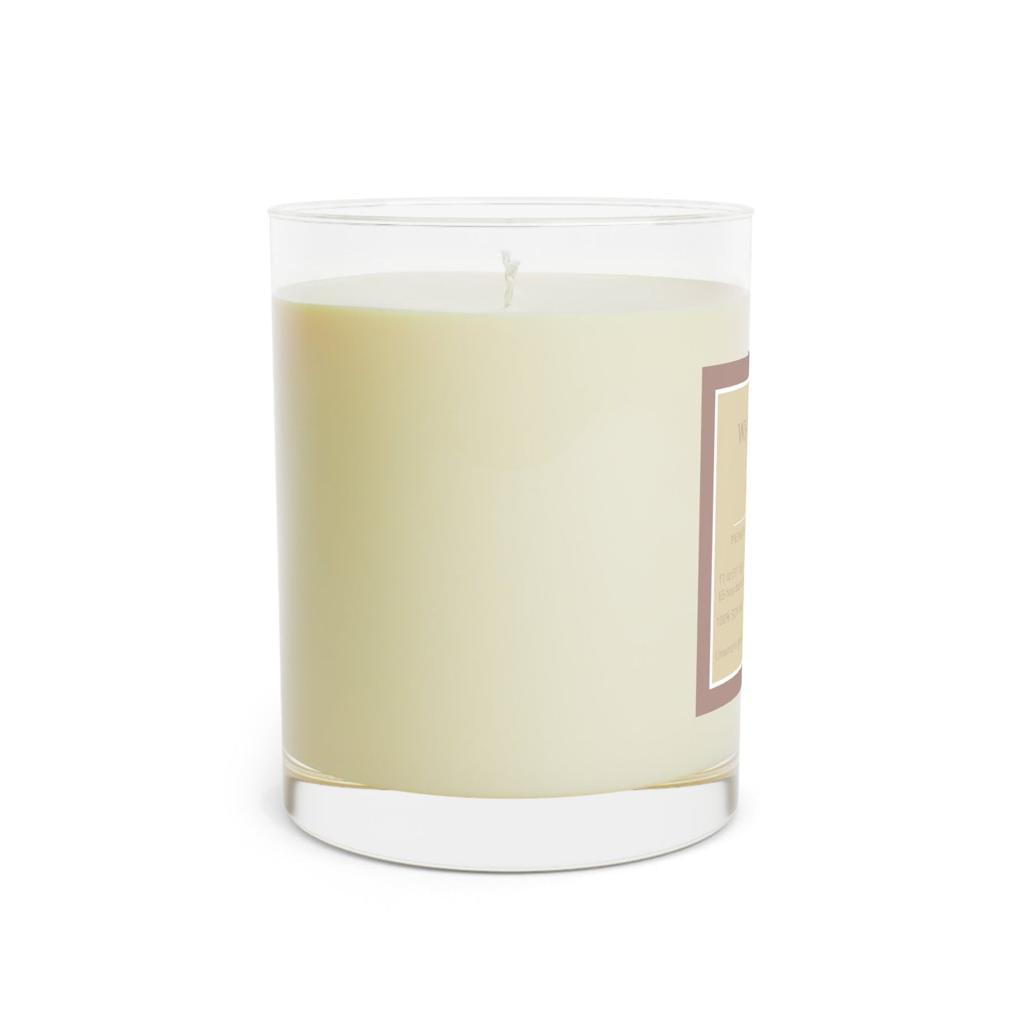 White Tea & Fig Scented Candle - Full Glass, 11oz