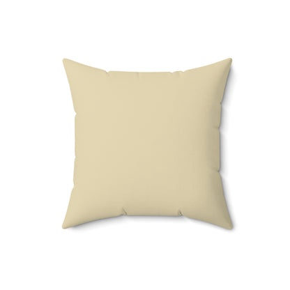 Gold Line Art Spun Polyester Pillow