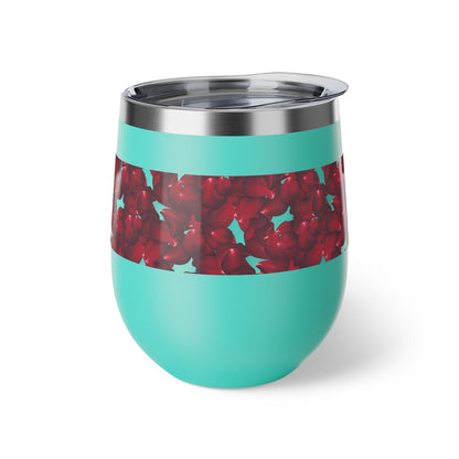 Copper Vacuum Insulated Cup | Rose Petal Design