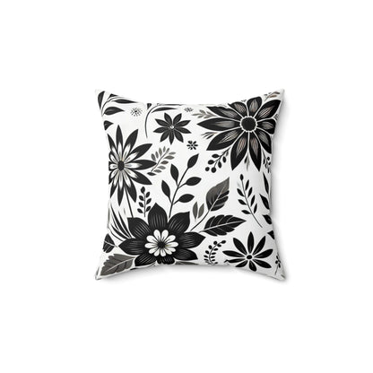 Square Pillow | Floral Pattern with Intricate Detailing