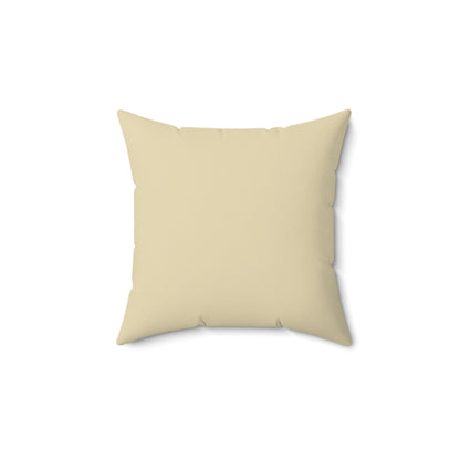 Gold Line Art Spun Polyester Pillow