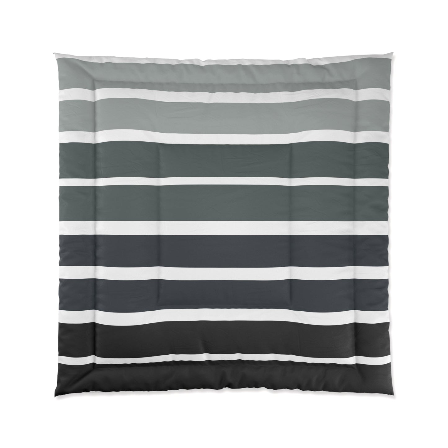 Comforter | Blue Gray Striped Design