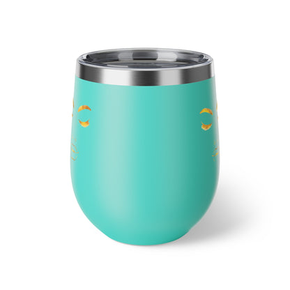 Vacuum Insulated Cup | Minimalist Gold Female Face Cut-Out