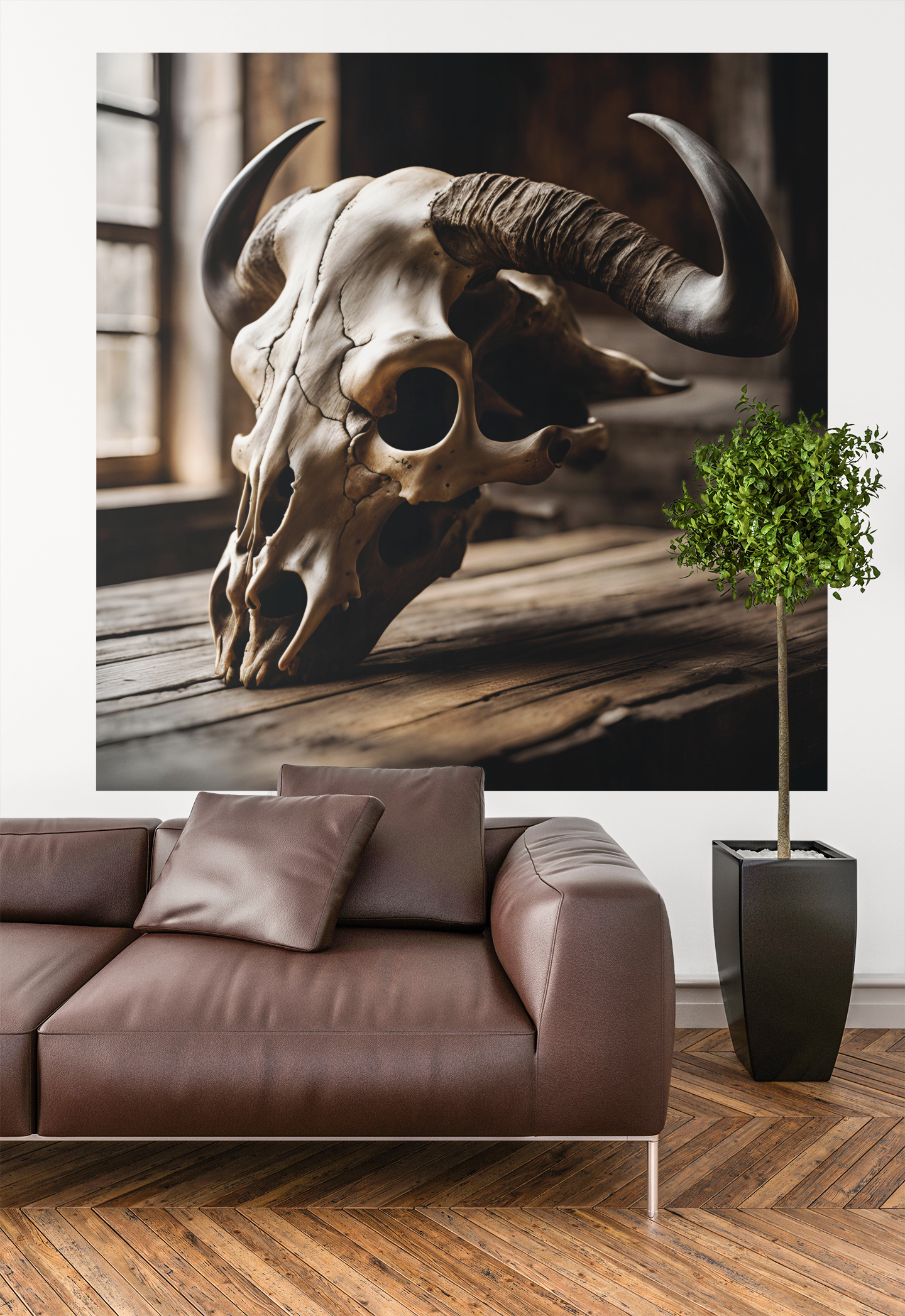 Rustic Bull Skull